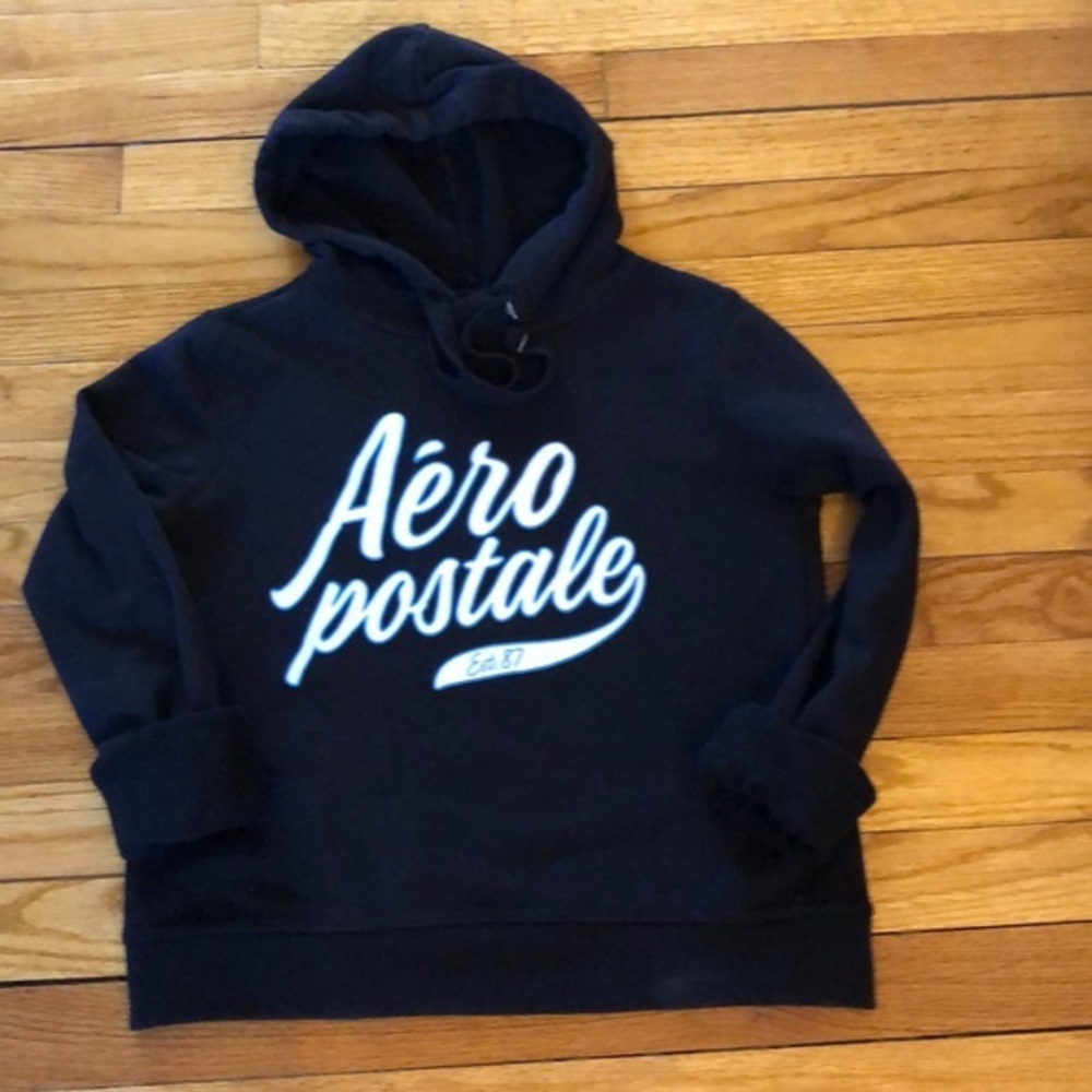 🖤AEROPOSTALE BLACK HOODIE‎ SIZE XS 🖤